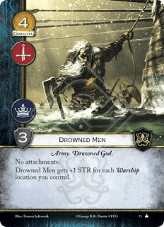 Hombres ahogados Ejército, Dios ahogado Sin accesorios Los hombres ahogados ganan +1 de fuerza por cada barco de guerra que controles.